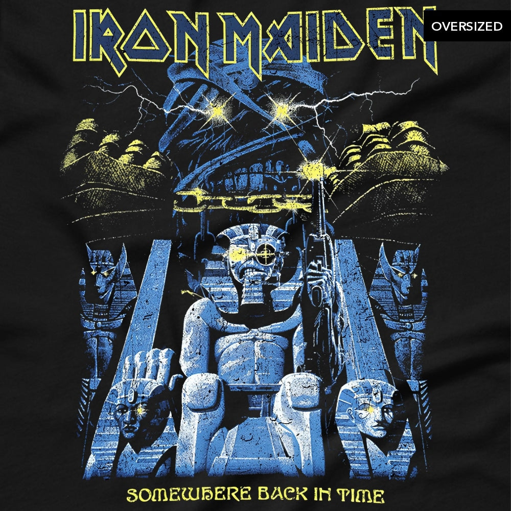 Iron Maiden - Back In Time Mummy Oversized T-Shirt T-Shirts
