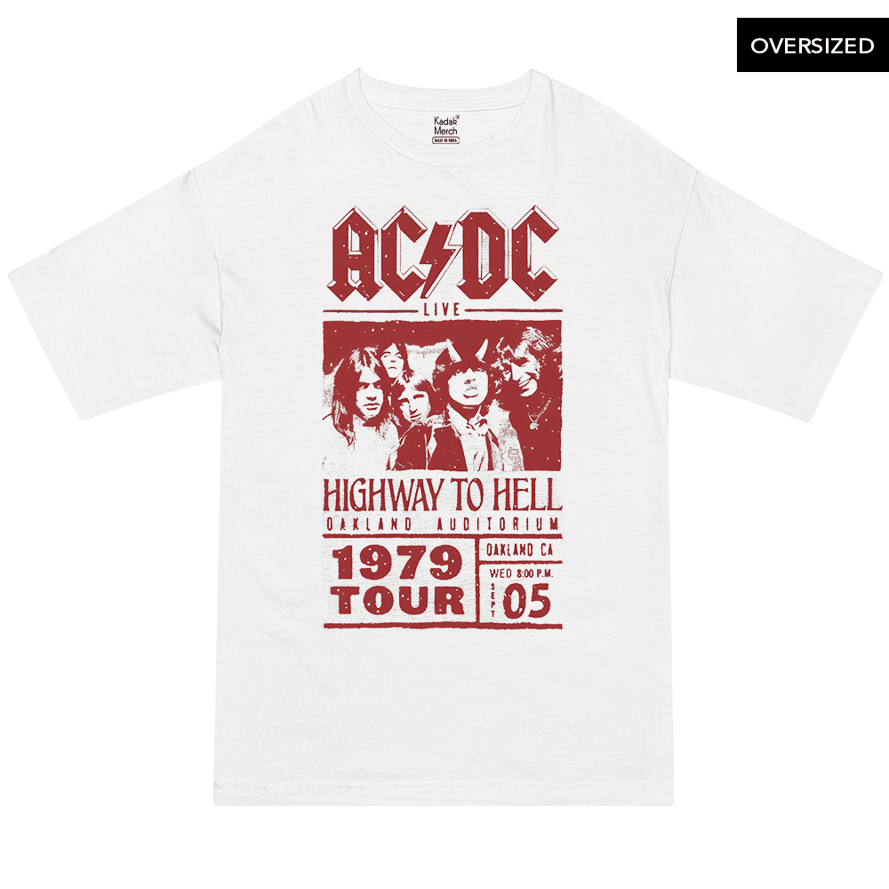 acdc oversized t shirt