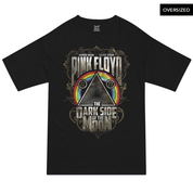 Pink Floyd - Dark Side Gold Leaves Oversized T-Shirt S / Black T-Shirts