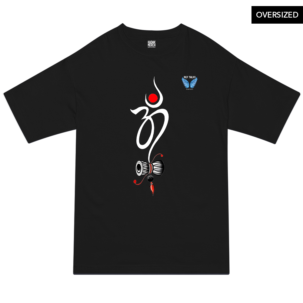 Damru Om Oversized T-Shirt