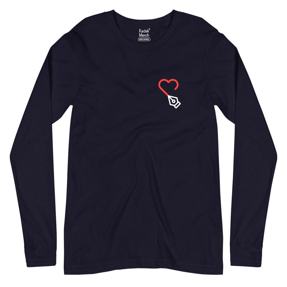 Design with your Heart Illustration Full Sleeves T-Shirt