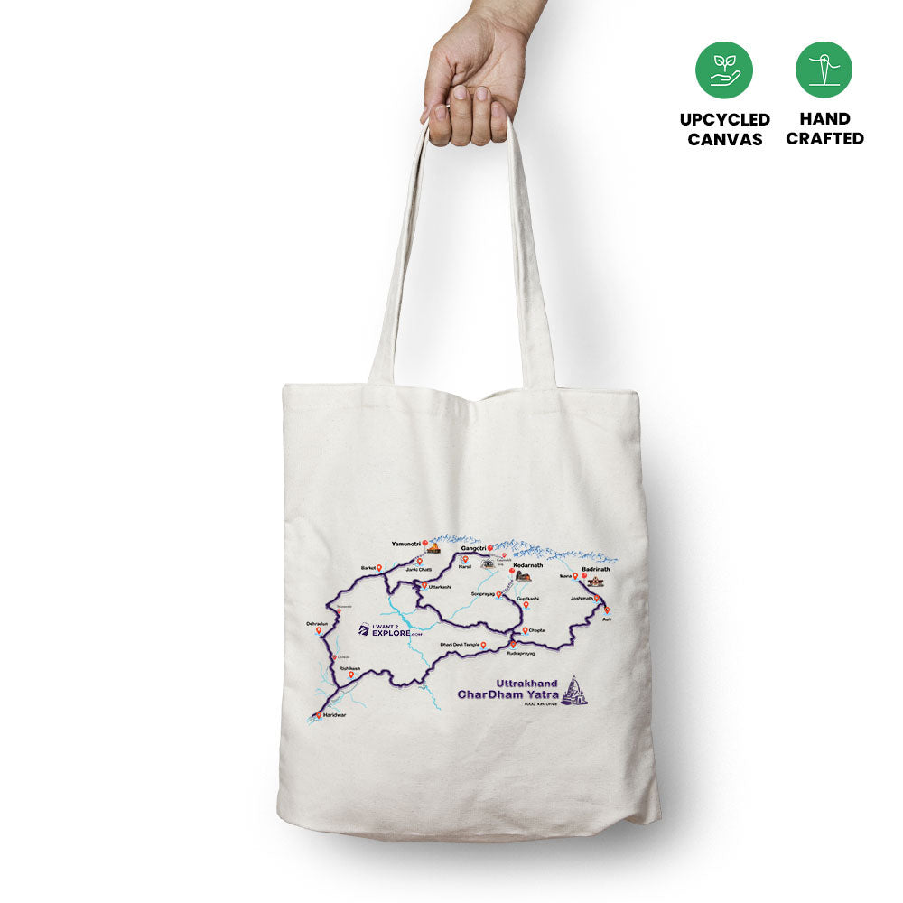 Uttrakhand Char Dham Tote Bag