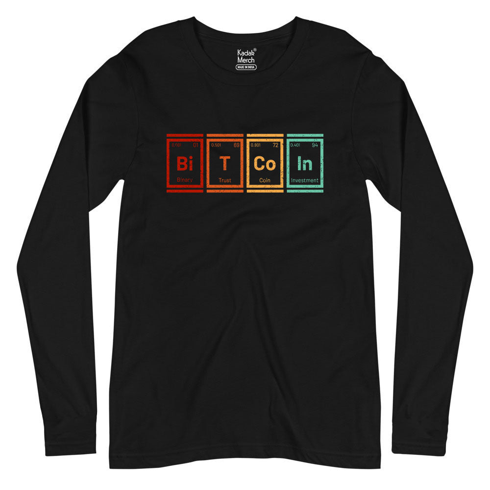 Bitcoin Periodic Table Full Sleeves T-Shirt