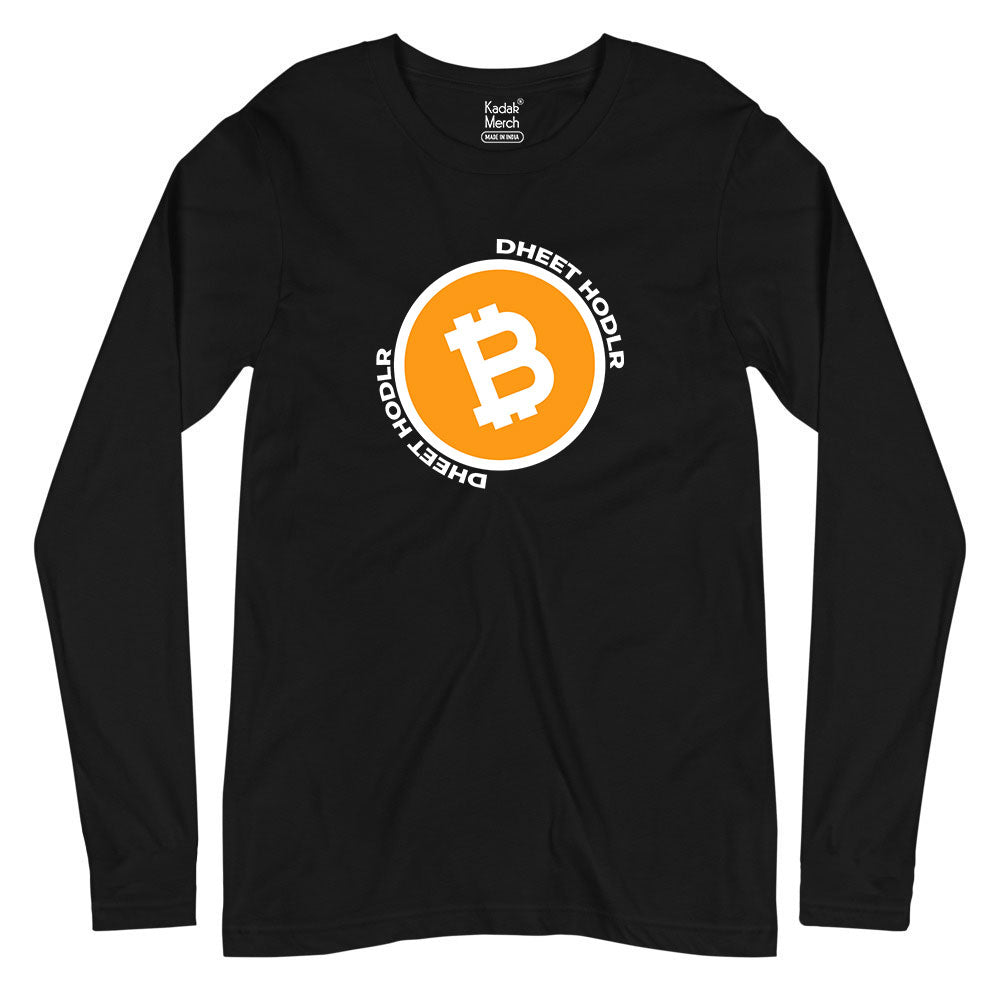 Bitcoin Dheet Hodler Full Sleeves T-Shirt