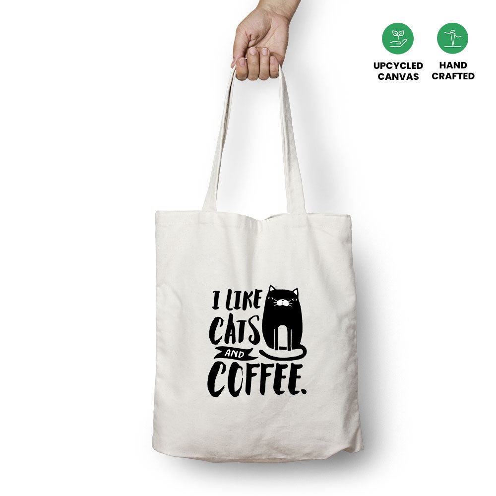 I Like Cats and Coffee Tote Bag