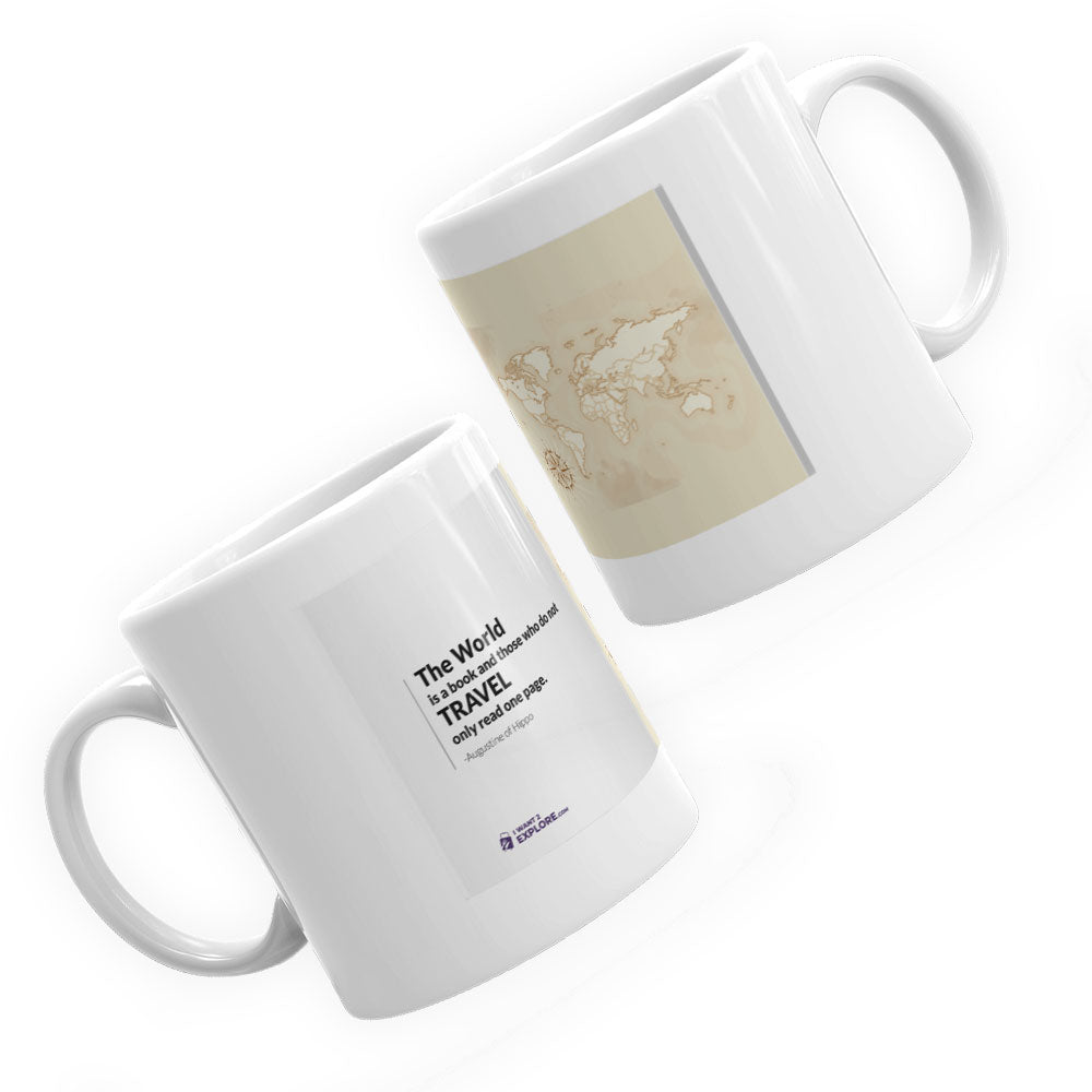World is a Book Mug
