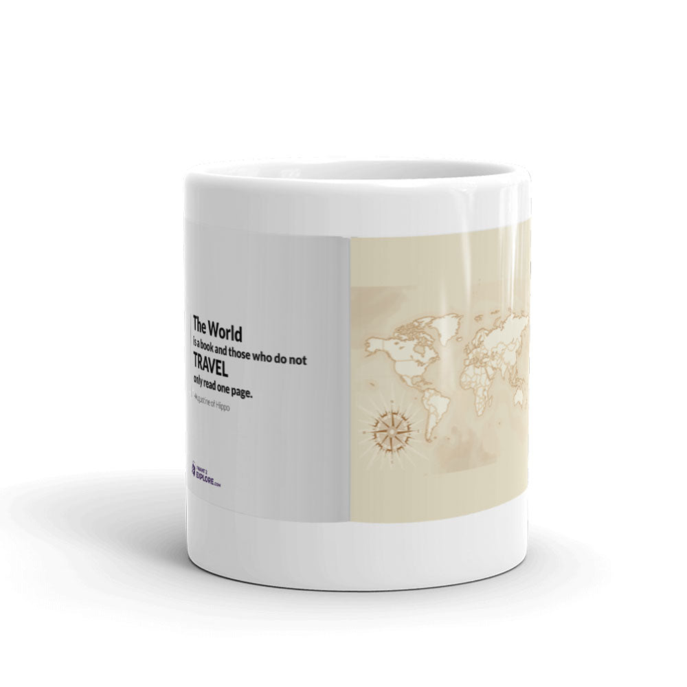 World is a Book Mug