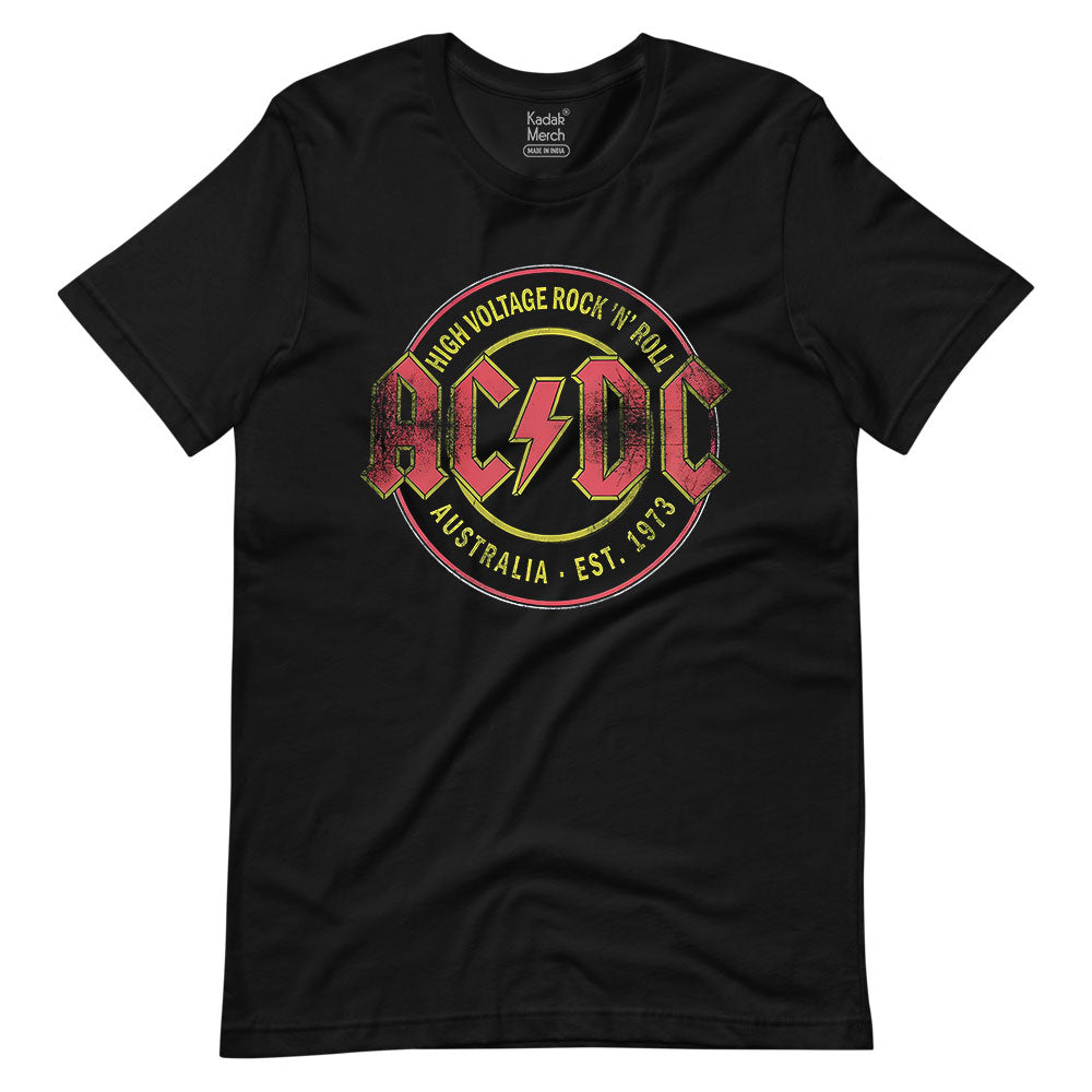 AC DC High Woltage Australia Est 1973 T-Shirt - Main Image