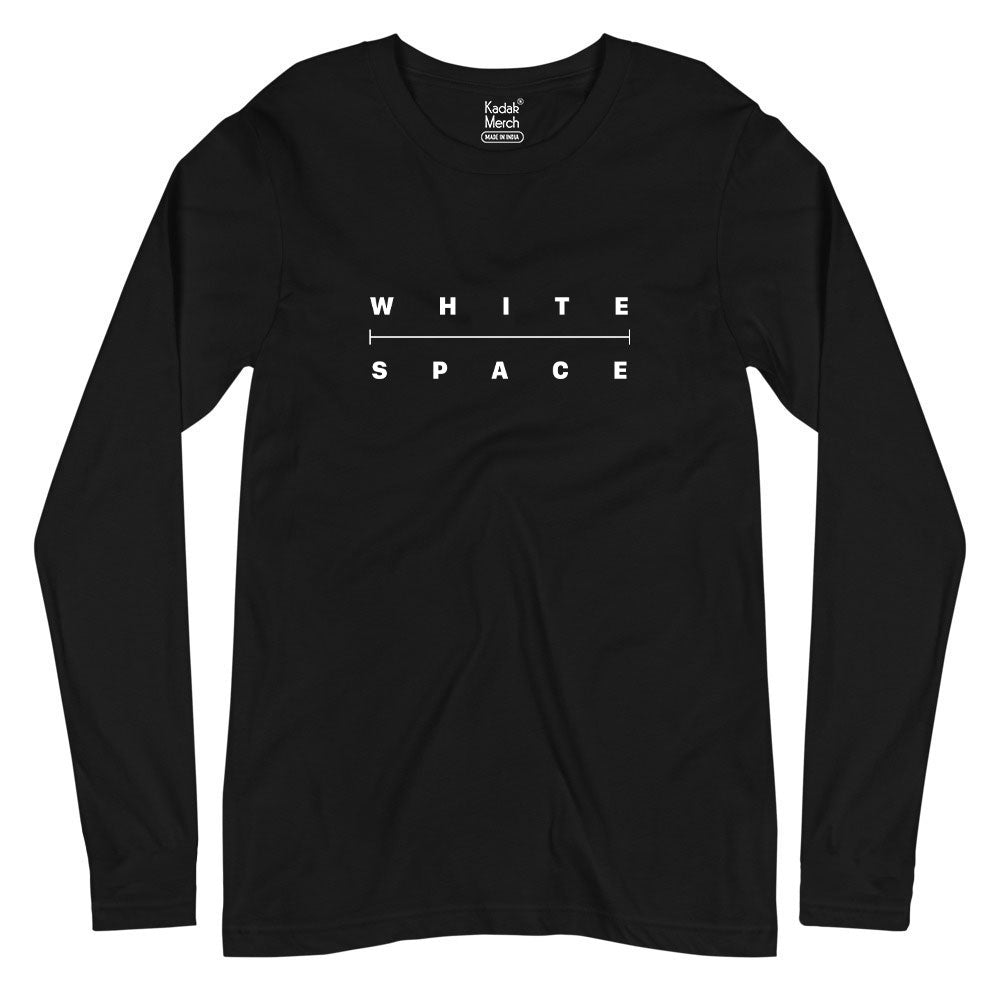 White Space Full Sleeves T-Shirt