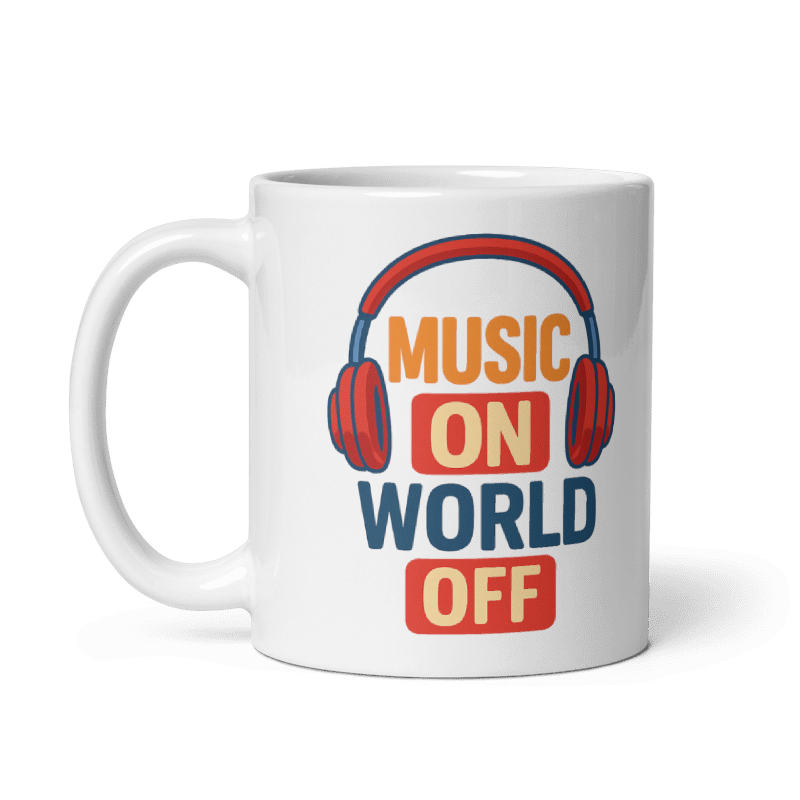 Music On World Off Mug