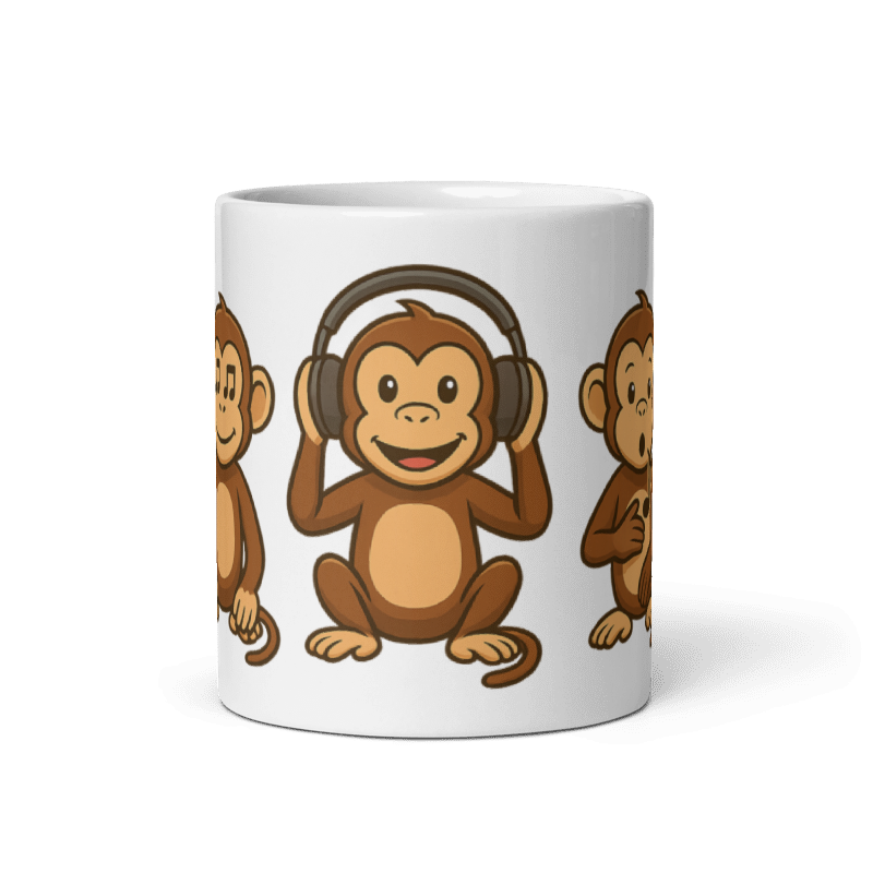 3 Musical Monkeys Mug