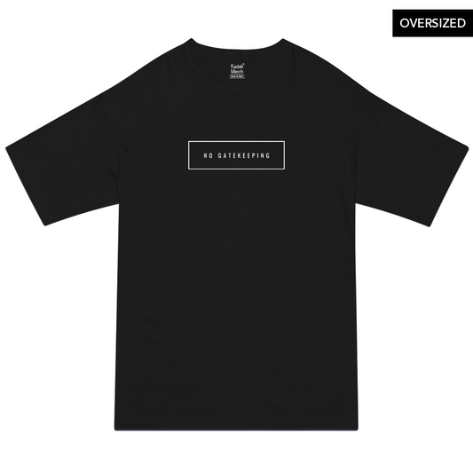 No Gatekeeping Oversized T-Shirt S / Black T-Shirts