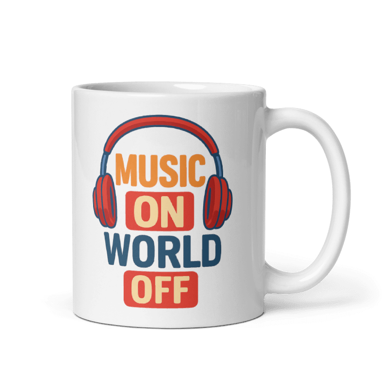 Music On World Off Mug