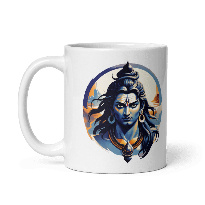 Lord Shiva Monochrome Mug