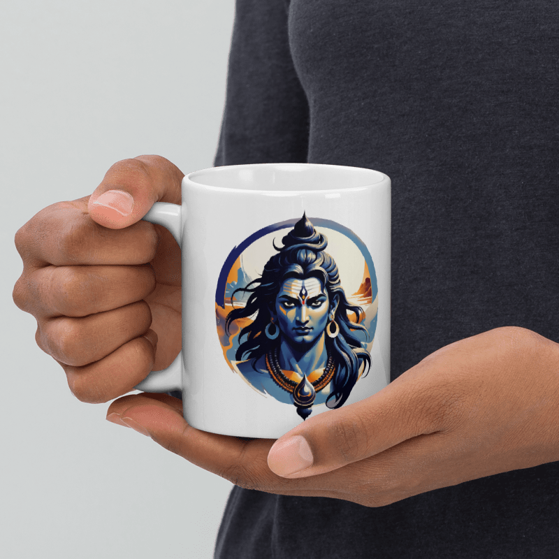 Lord Shiva Monochrome Mug