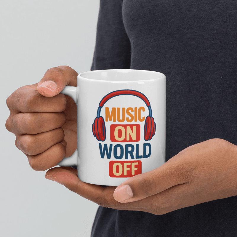 Music On World Off Mug