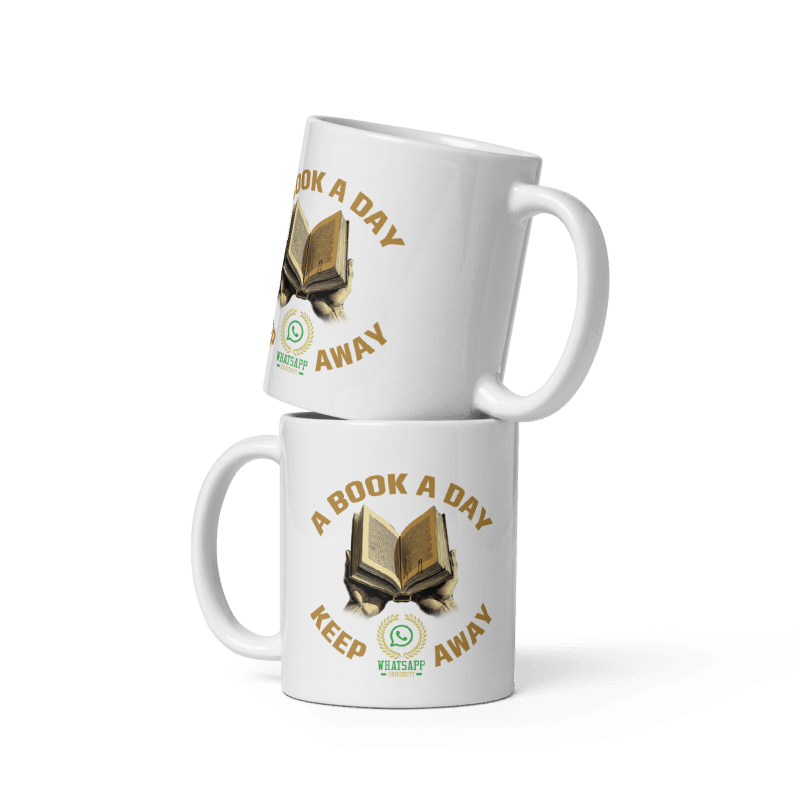 Book a Day Keeps Whatsapp University Away Mug