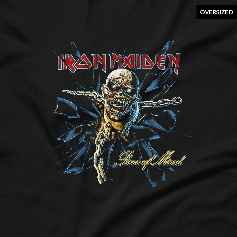 Iron Maiden - Pom Shattered Glass Oversized T-Shirt T-Shirts