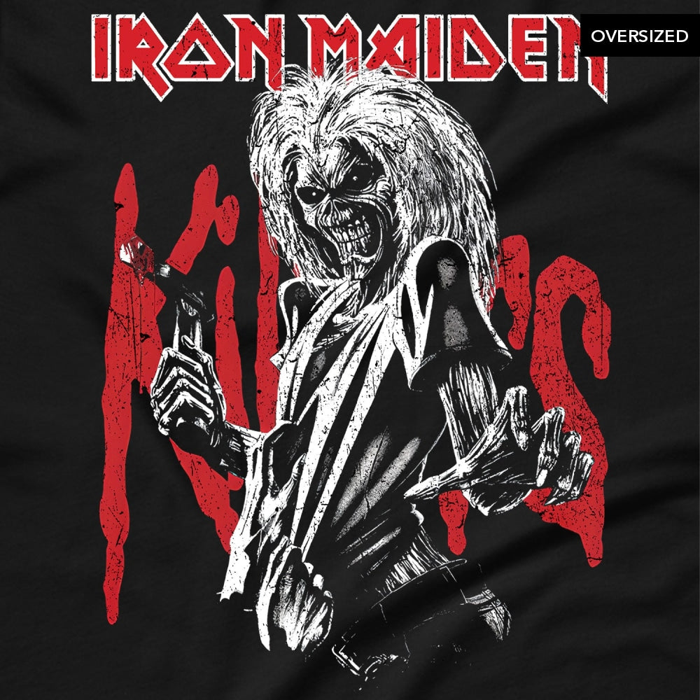 Iron Maiden - Killers Eddie Graphic Oversized T-Shirt T-Shirts