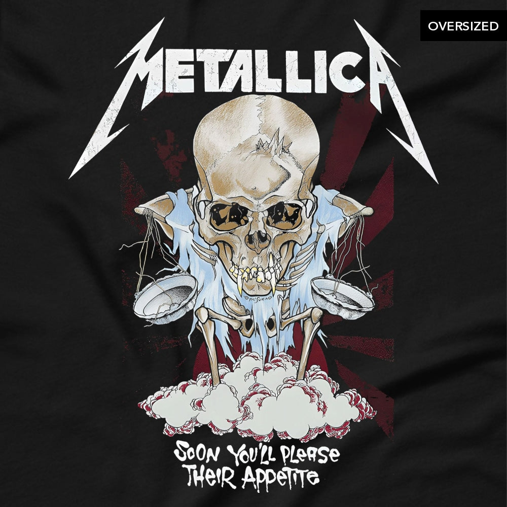 Metallica - Appetite Oversized T-Shirt T-Shirts