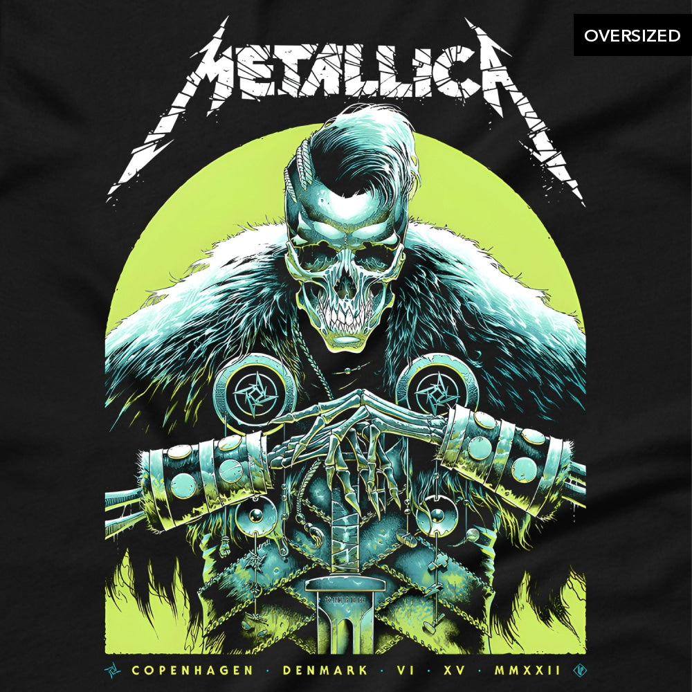 Metallica - Denmark Tour Oversized T-Shirt T-Shirts