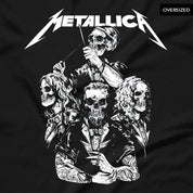 Metallica - Skull Tux Oversized T-Shirt T-Shirts