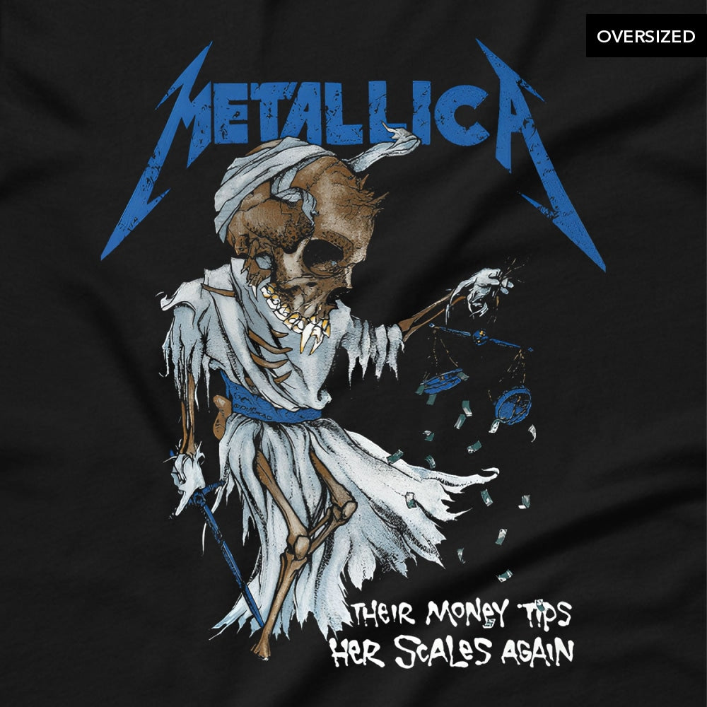 Metallica - Tip Scales Oversized T-Shirt T-Shirts