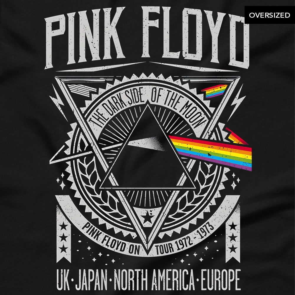 Pink Floyd - The Dark Side Of Moon Tour Oversized T-Shirt T-Shirts