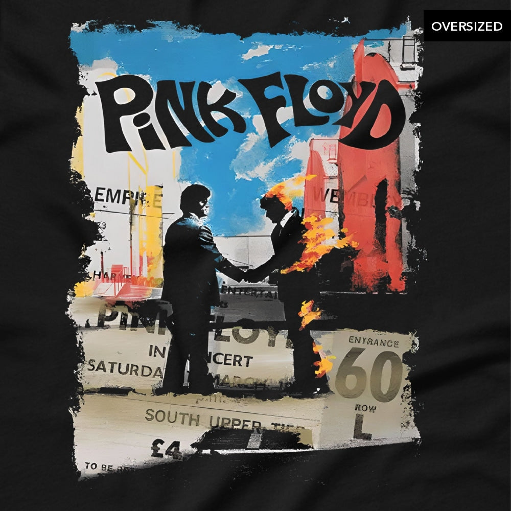 Pink Floyd - Handshake Oversized T-Shirt T-Shirts