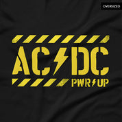 Ac Dc - Pwr Up Oversized T-Shirt T-Shirts