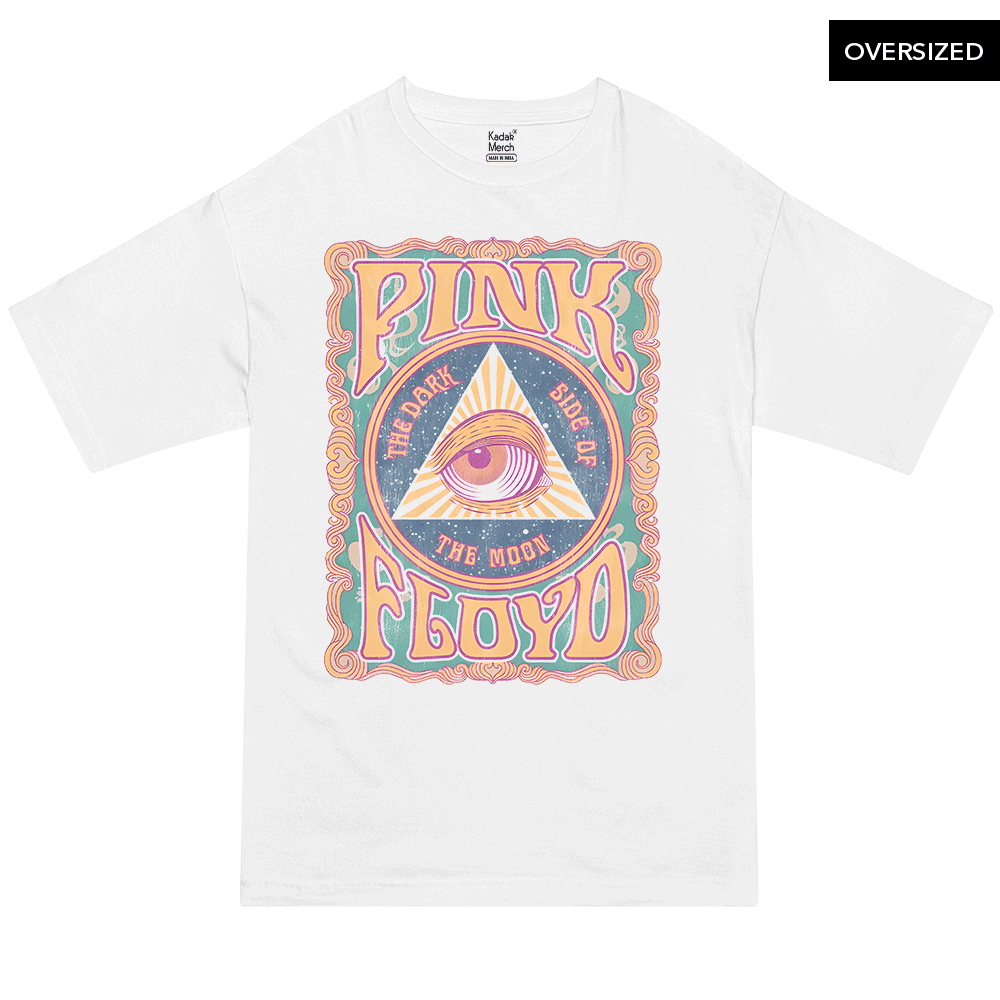 Pink Floyd - All Seeing Eye Oversized T-Shirt S / White T-Shirts