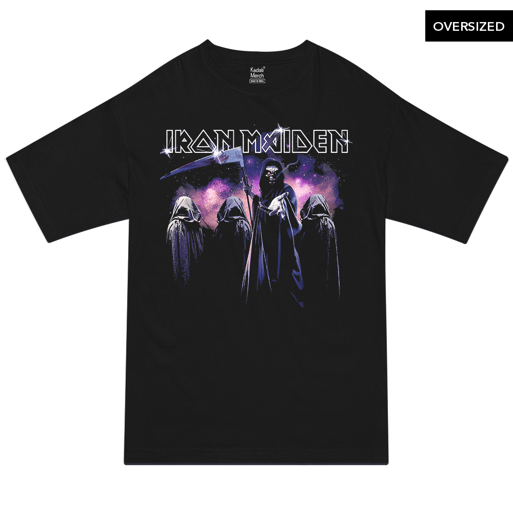 Iron Maiden - Eddies Universe Oversized T-Shirt Xs / Black T-Shirts