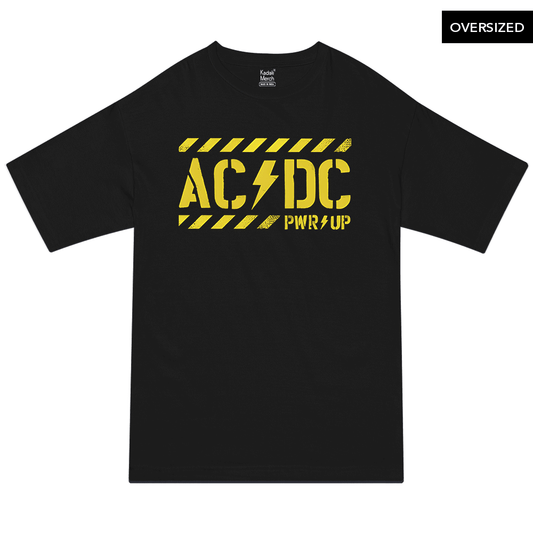 Ac Dc - Pwr Up Oversized T-Shirt Xs / Black T-Shirts