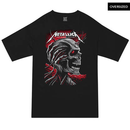 Metallica - Denmark 17 Tour Oversized T-Shirt S / Black T-Shirts
