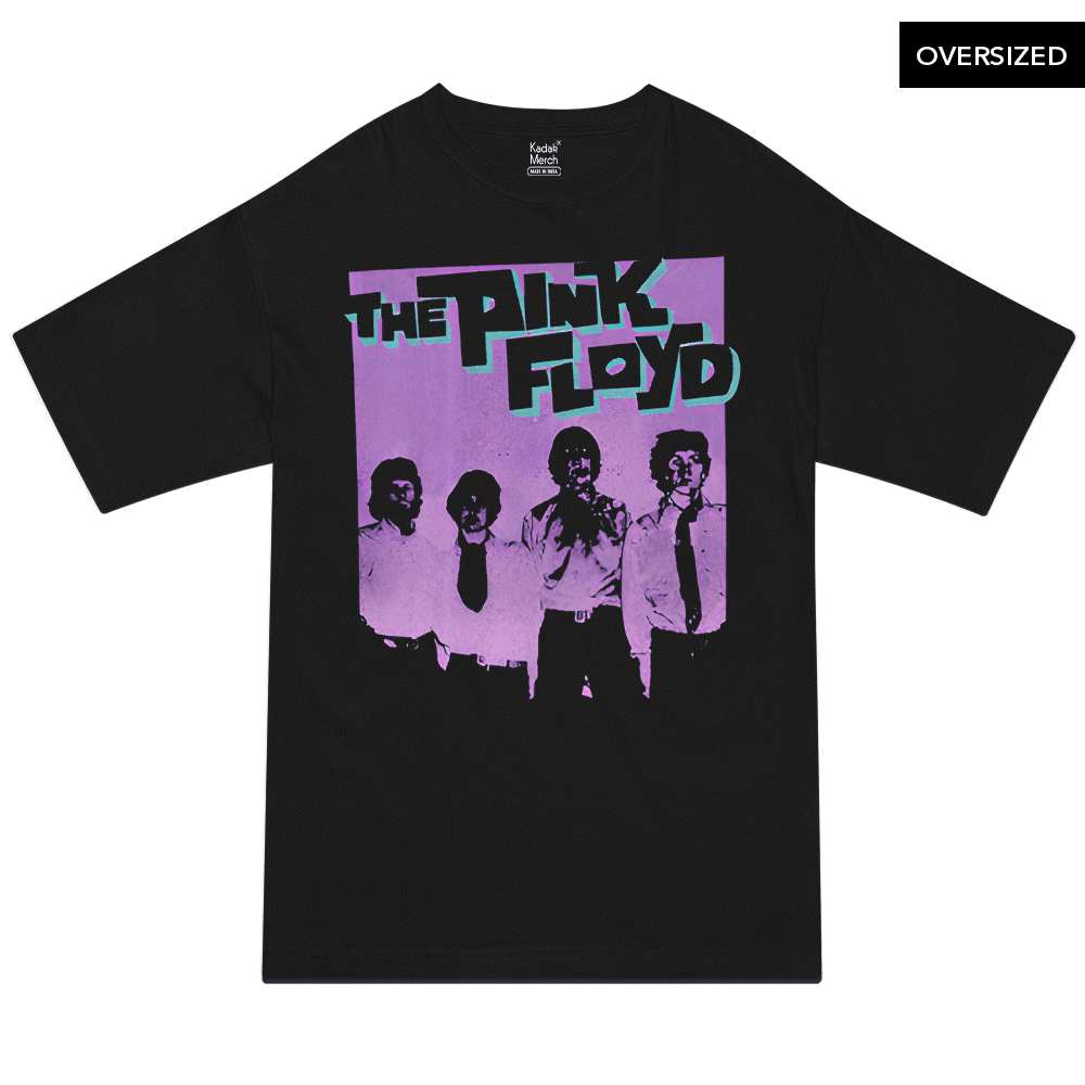 Pink Floyd - Paint Box Oversized T-Shirt S / Black T-Shirts