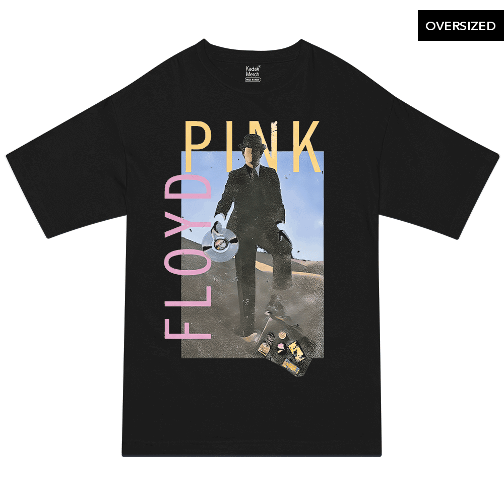 Pink Floyd - Invisibleman Oversized T-Shirt S / Black T-Shirts