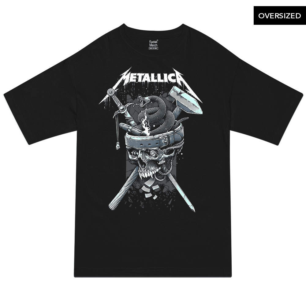Metallica - History Oversized T-Shirt S / Black T-Shirts