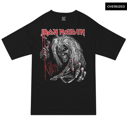 Iron Maiden - Ed Kills Again Oversized T-Shirt Xs / Black T-Shirts