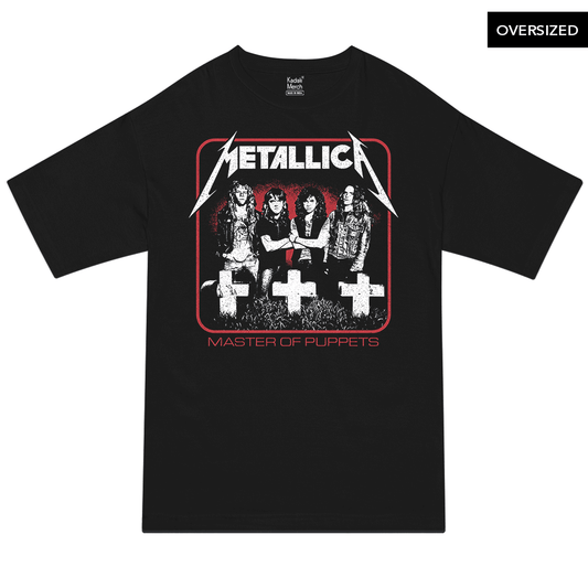 Metallica - Master Of Puppets Oversized T-Shirt S / Black T-Shirts