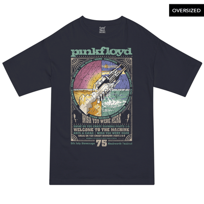 Pink Floyd - Wish Oversized T-Shirt S / Navy Blue T-Shirts