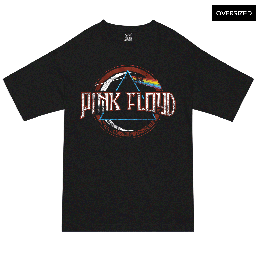 Pink Floyd - The Dark Side Oversized T-Shirt S / Black T-Shirts