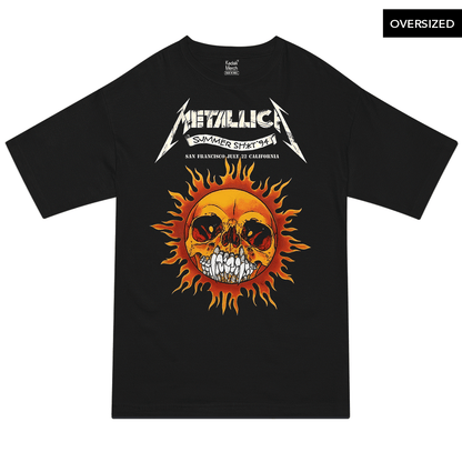 Metallica - Summer 94 California Tour Oversized T-Shirt S / Black T-Shirts