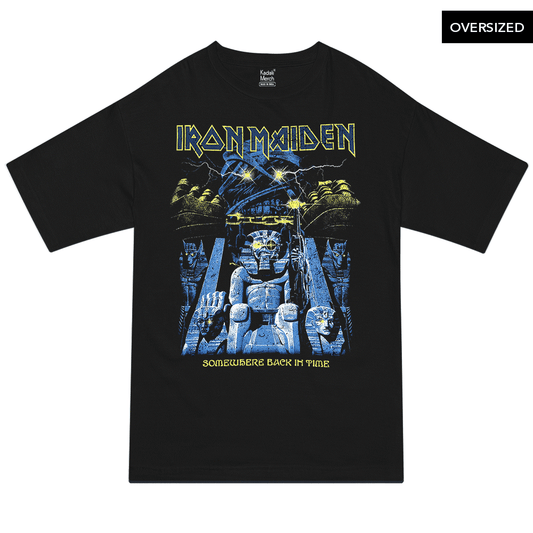 Iron Maiden - Back In Time Mummy Oversized T-Shirt Xs / Black T-Shirts