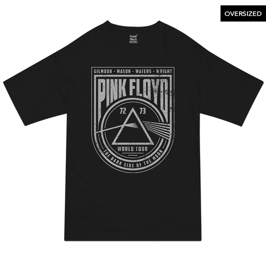 Pink Floyd - 72- 73 World Tour Oversized T-Shirt S / Black T-Shirts