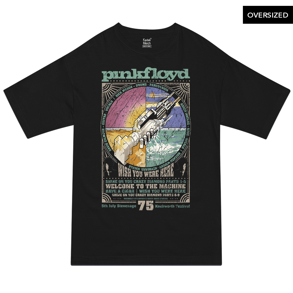 Pink Floyd - Wish Oversized T-Shirt – KadakMerch