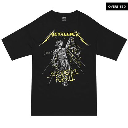 Metallica - And Justice For All Oversized T-Shirt S / Black T-Shirts