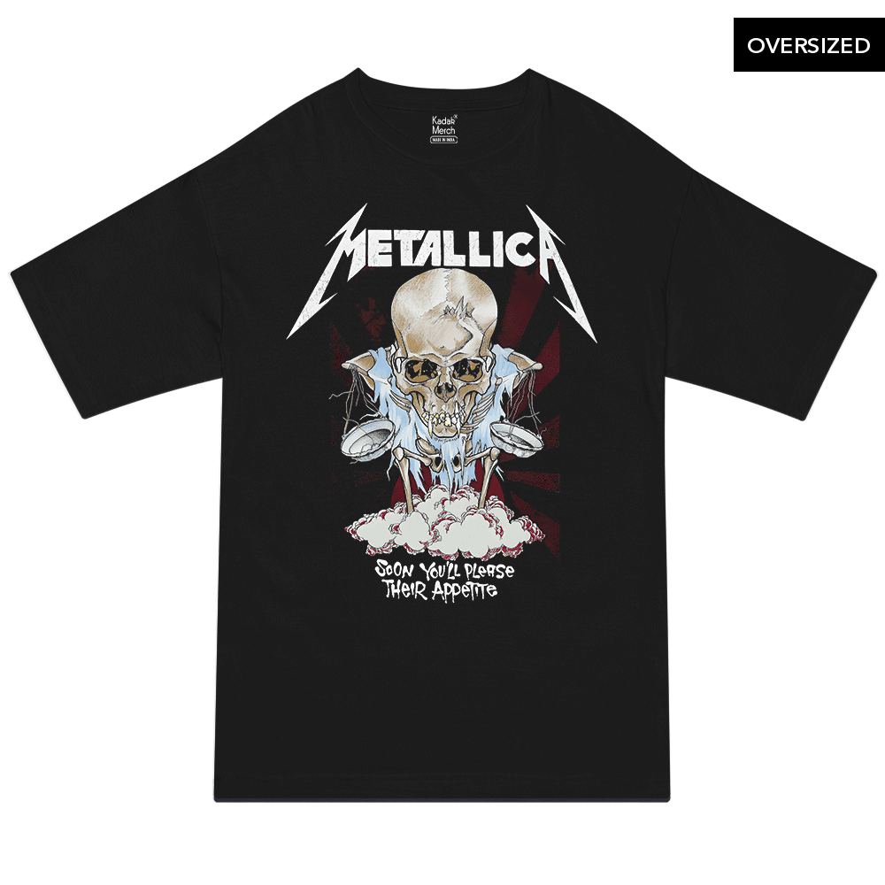 Metallica - Appetite Oversized T-Shirt S / Black T-Shirts