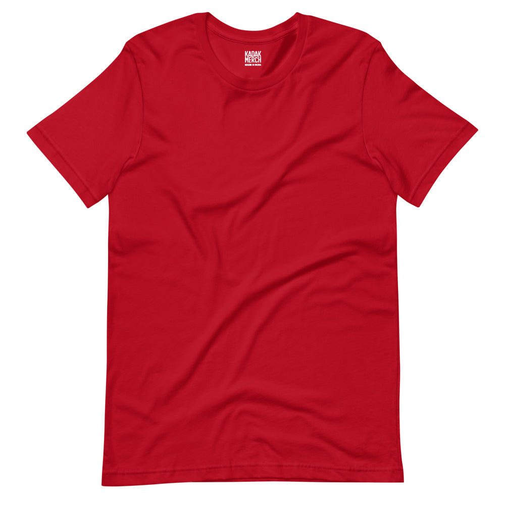 100% Cotton Basics T-Shirt - Red