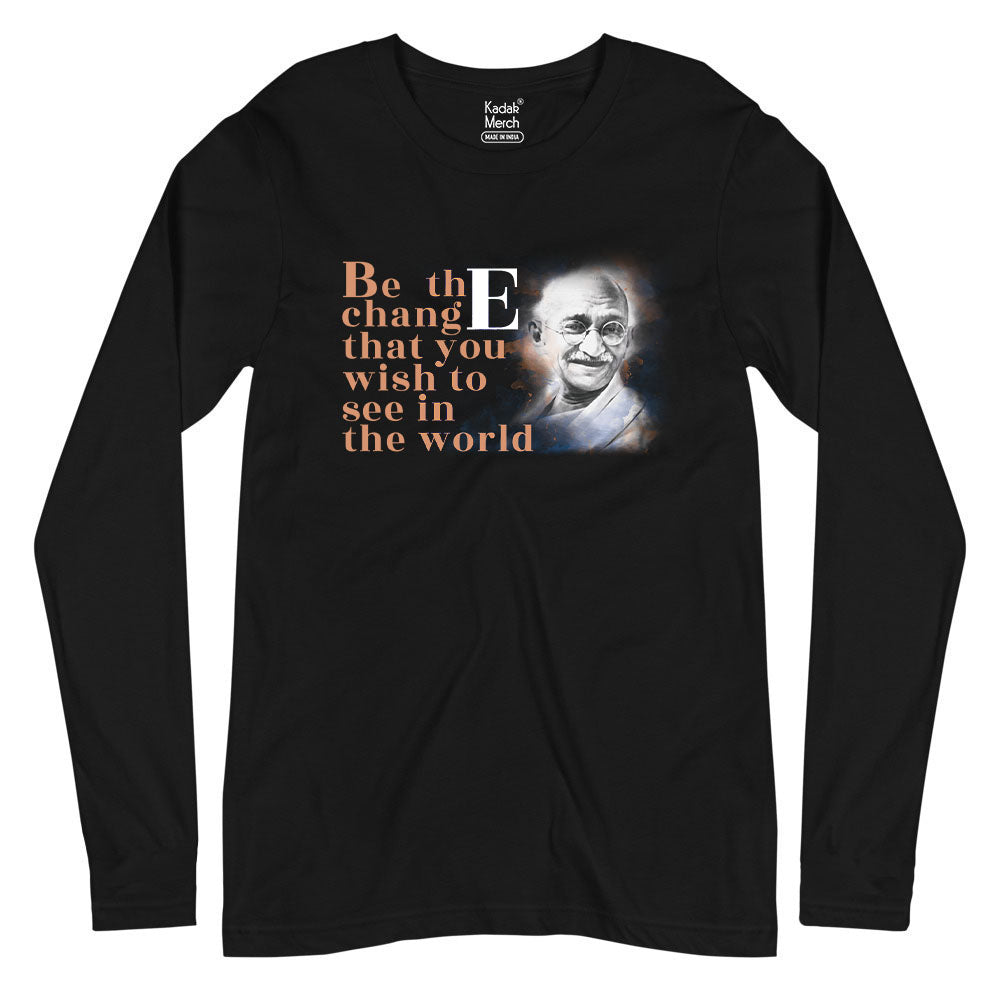 Gandhi Full Sleeves T-Shirt