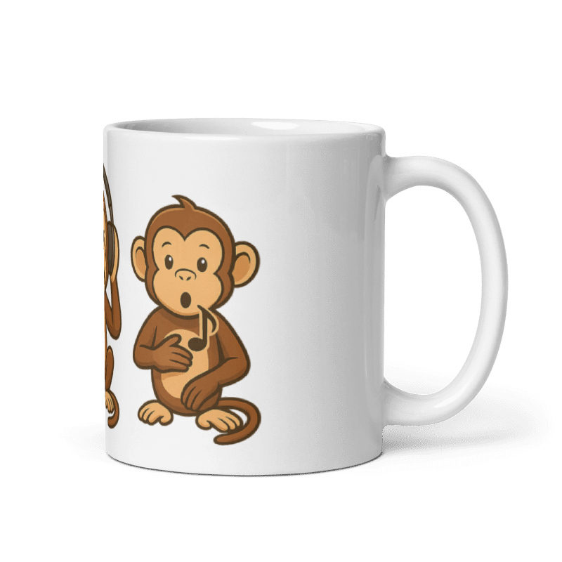 3 Musical Monkeys Mug